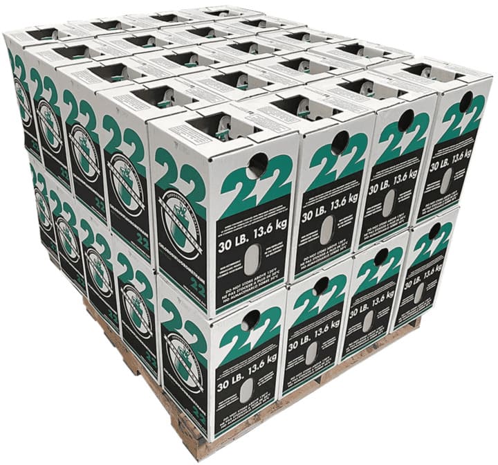 Full Pallet – 40 × 30lb R-22 Refrigerant